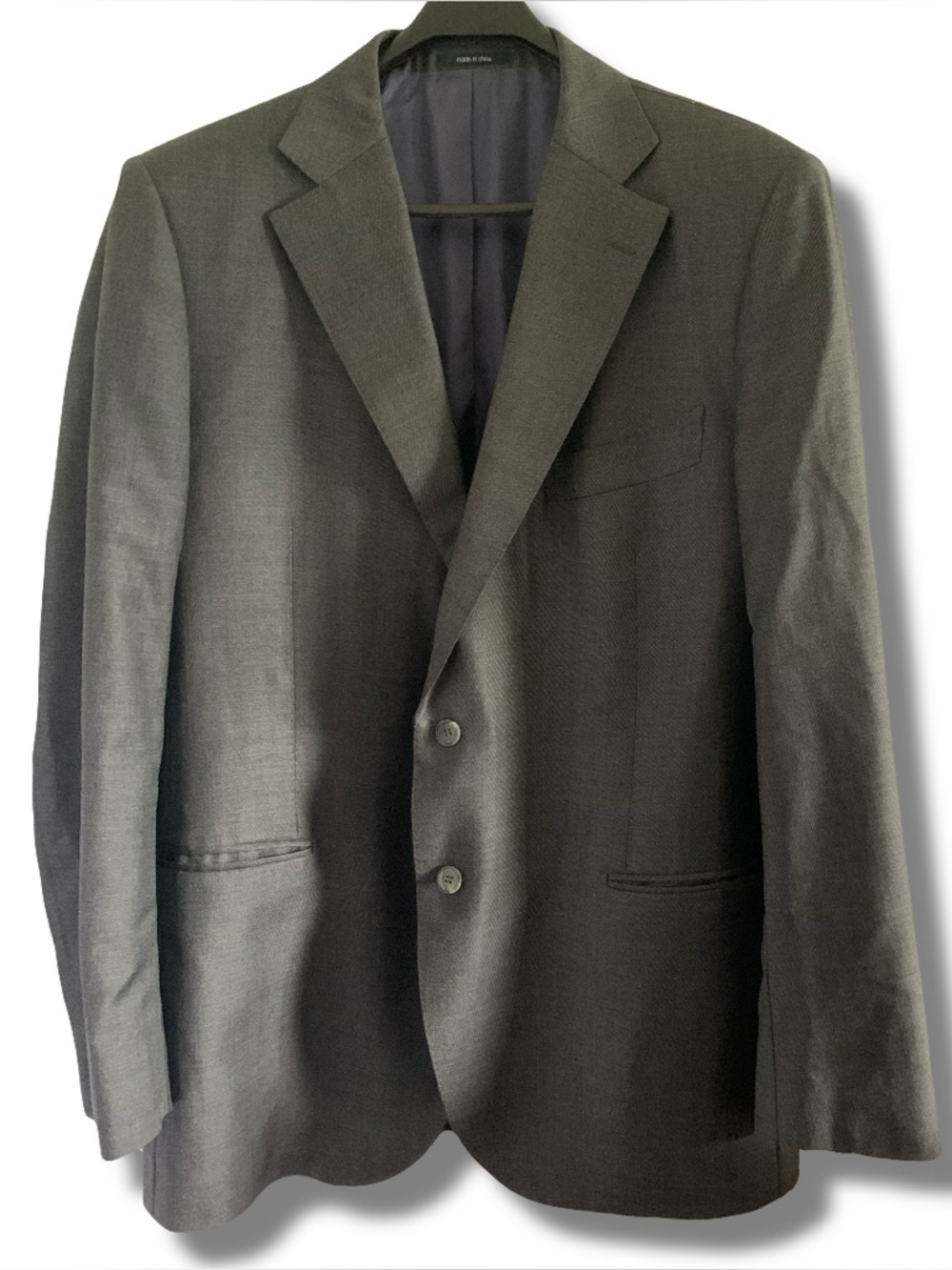Suitsupply Grey Charcoal Blazer With Size Vitale Barberis Canonico Size 46R